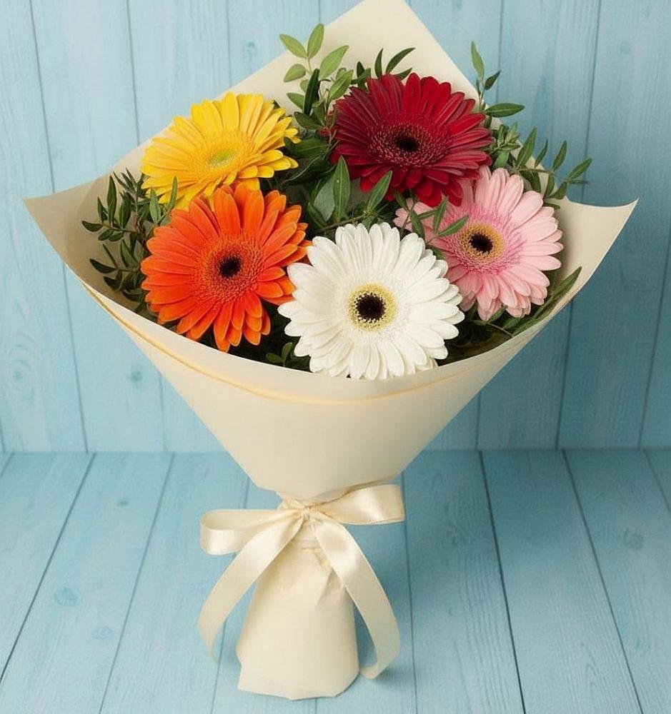 Букет праздник в Больших Вяземах Букет цветов из: Герберы в Больших Вяземах