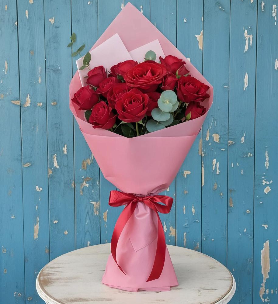 Букет красный бархат в Больших Вяземах Букет цветов из: Розы в Больших Вяземах