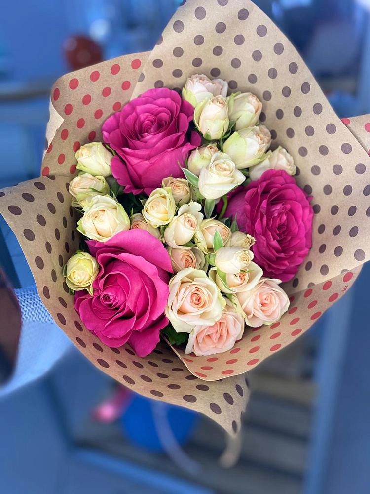 Букет ласковый взгляд в Больших Вяземах Букет цветов из: Розы в Больших Вяземах