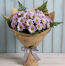 Букет соблазн в Больших Вяземах Букет цветов из:  Хризантемы в Больших Вяземах