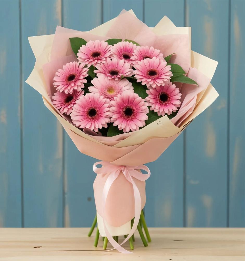 Букет пурпурно-розовый в Больших Вяземах Букет цветов из: Герберы в Больших Вяземах