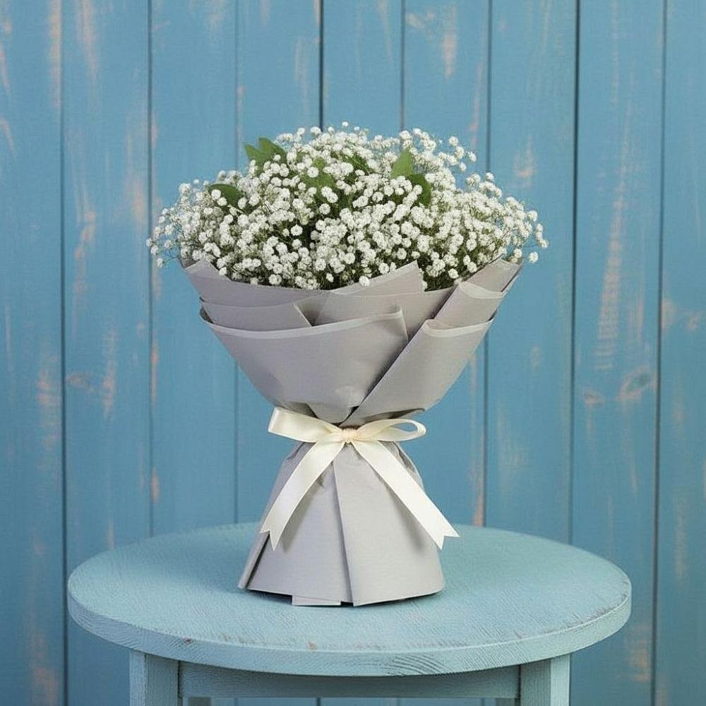 Букет Белые гипсофилы в Больших Вяземах Букет цветов из: Гипсофила в Больших Вяземах