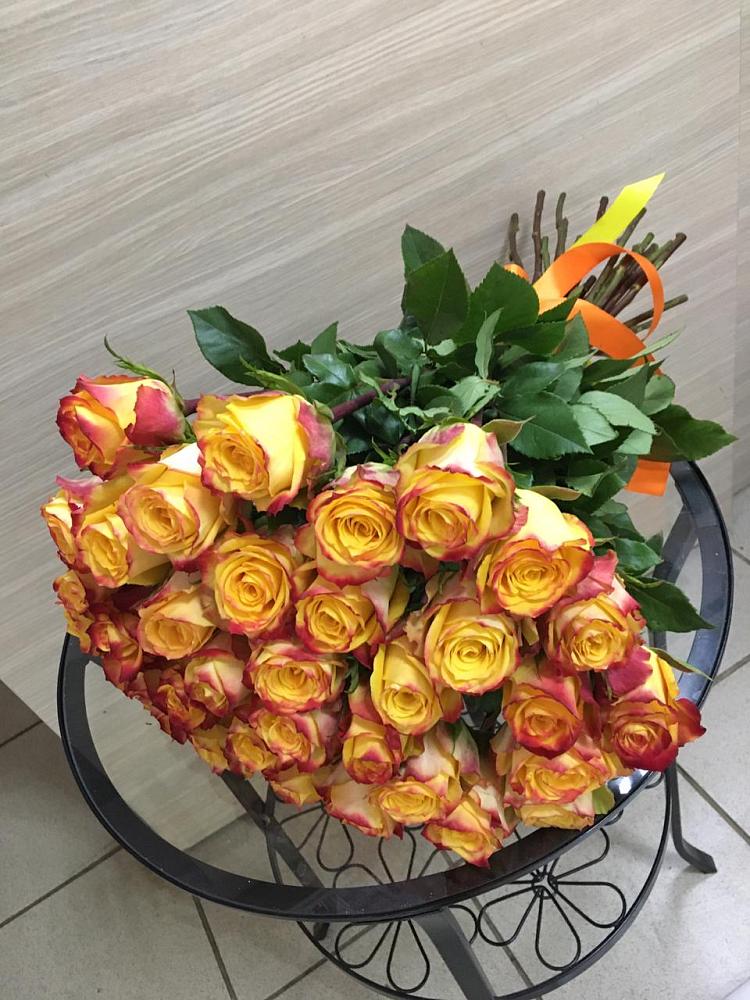 Желтые розы  в Больших Вяземах Букет Желтые розы в Больших Вяземах