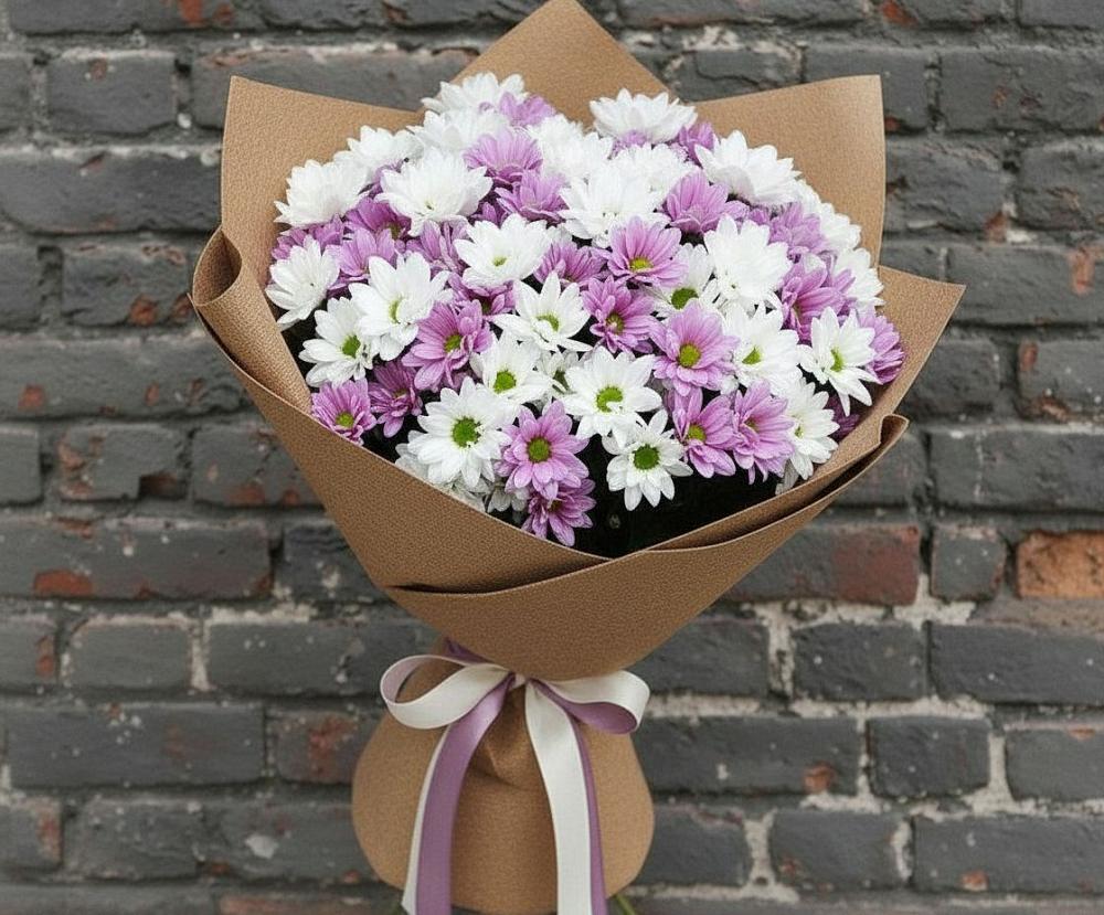 Букет грани совершенства в Больших Вяземах Букет цветов из: Хризантемы в Больших Вяземах