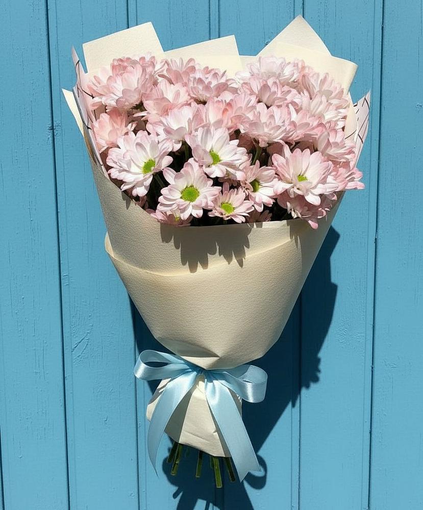 Букет Розовые хризантемы в Больших Вяземах Букет цветов из: Хризантемы в Больших Вяземах