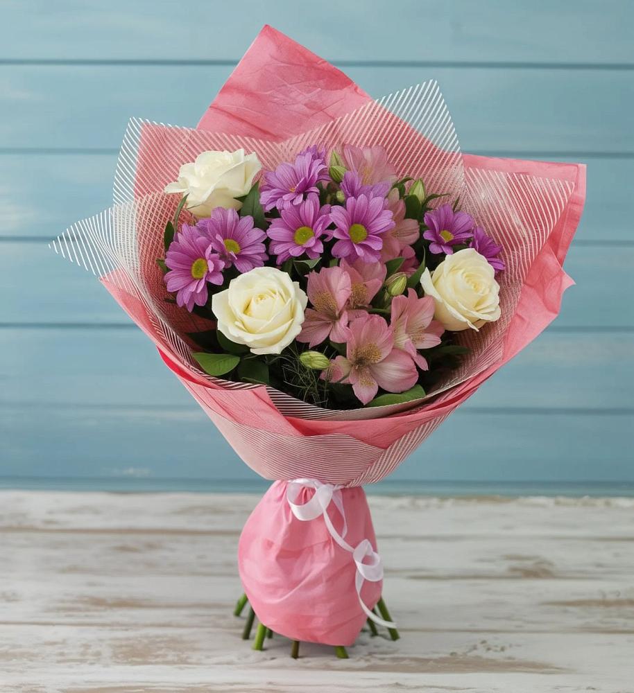 Букет комплимент в Больших Вяземах Букет цветов из: Герберы в Больших Вяземах